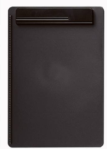 Maul Klemmbrett MAULgo uni DIN A4 aus Kunststoff mit Stifthalterung Schwarz B: 23,3 cm, H: 34,3 cm - Bild 1
