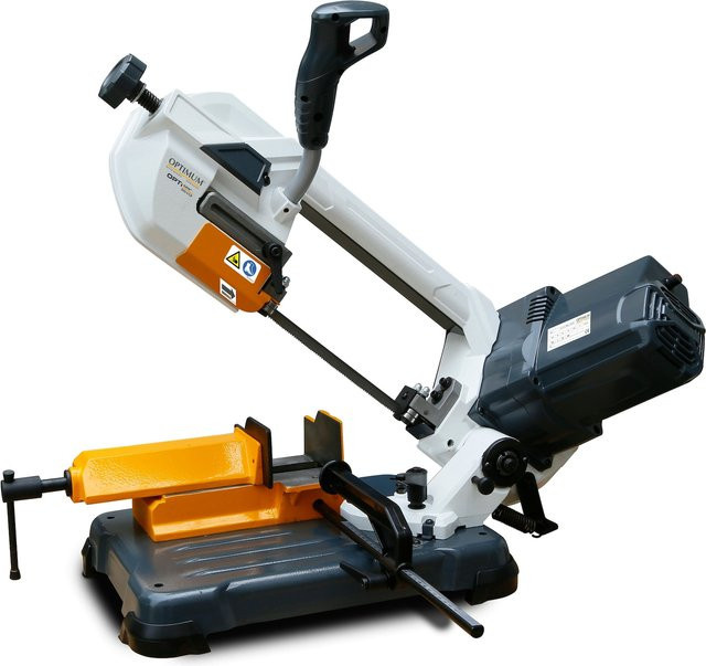 Optimum Gehrungsbandsäge SQ-V13 Benchtop in Weiß, geräuscharm mit 30° Gehrungswinkel und 80 m/min Sägebandgeschwindigkeit - Bild 1