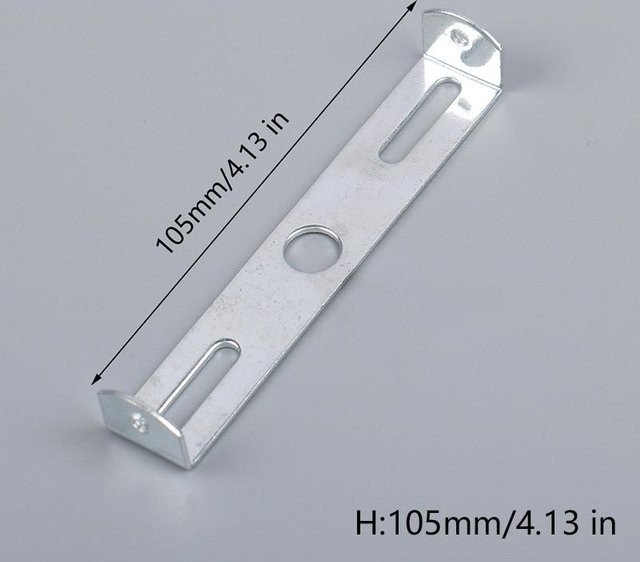 Leisury Deckenersatzhalter für Deckenleuchten aus verzinktem Stahl in Silber und Weiß, Durchmesser: 10,5 cm - Bild 1