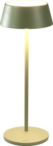 Konstsmide Menton LED-Akku-Tischlampe aus Aluminium in Grün-Grau dimmbar - Bild 1