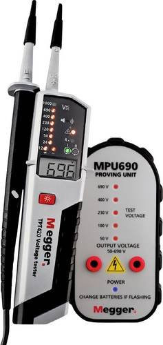 Megger Safety First Bundle TPT420 MPU690 Set mit CAT IV LED Spannungsprüfer und LCD in Weiß - Bild 1