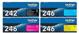 Brother Toner Mixpack TN-242BK und TN-246 für Laserdrucker in Schwarz, Cyan, Magenta und Gelb - Bild 1