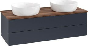V&B Antao Waschtischunterschrank mit integrierter LED-Beleuchtung, wandmontiert, lackiert, B/T/H: 120 x 36 x 50 cm - Bild 1