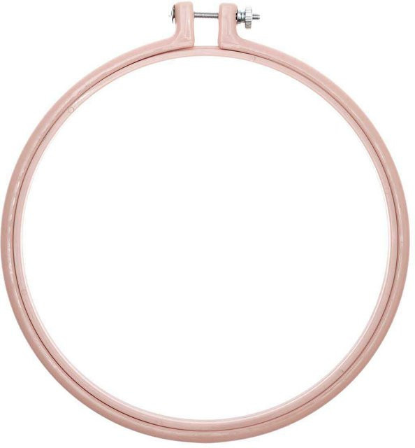 Rico Design Stickring aus Kunststoff in Pink mit Durchmesser 17,8 cm - Bild 1