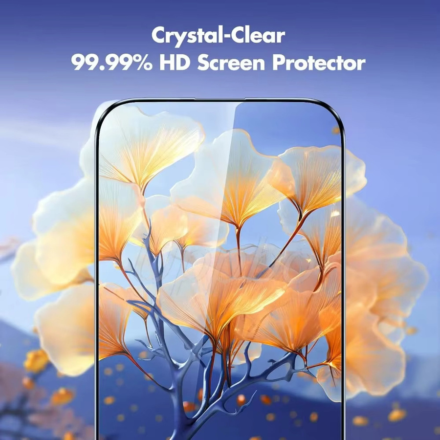 4er-Pack Panzerglas Displayschutz für Xiaomi Poco M7 Plus, X7, X6 Pro, F7, M6 Pro, M5s, F6 5G, transparent und kratzfest - Bild 4