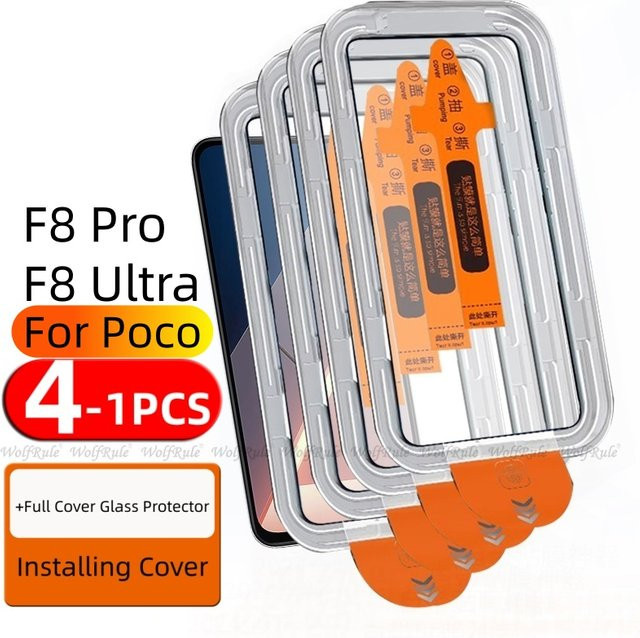 Xiaomi Poco F8 Ultra Panzerglas Display Schutzfolie Transparent 9H HD Staubfrei - Bild 1