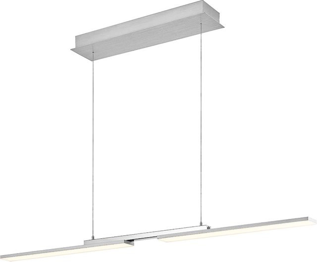 HELL More 20667 LED-Pendelleuchte in Nickel matt/Chrom, dimmbar und höhenverstellbar, modern für Küche und Esszimmer - Bild 1