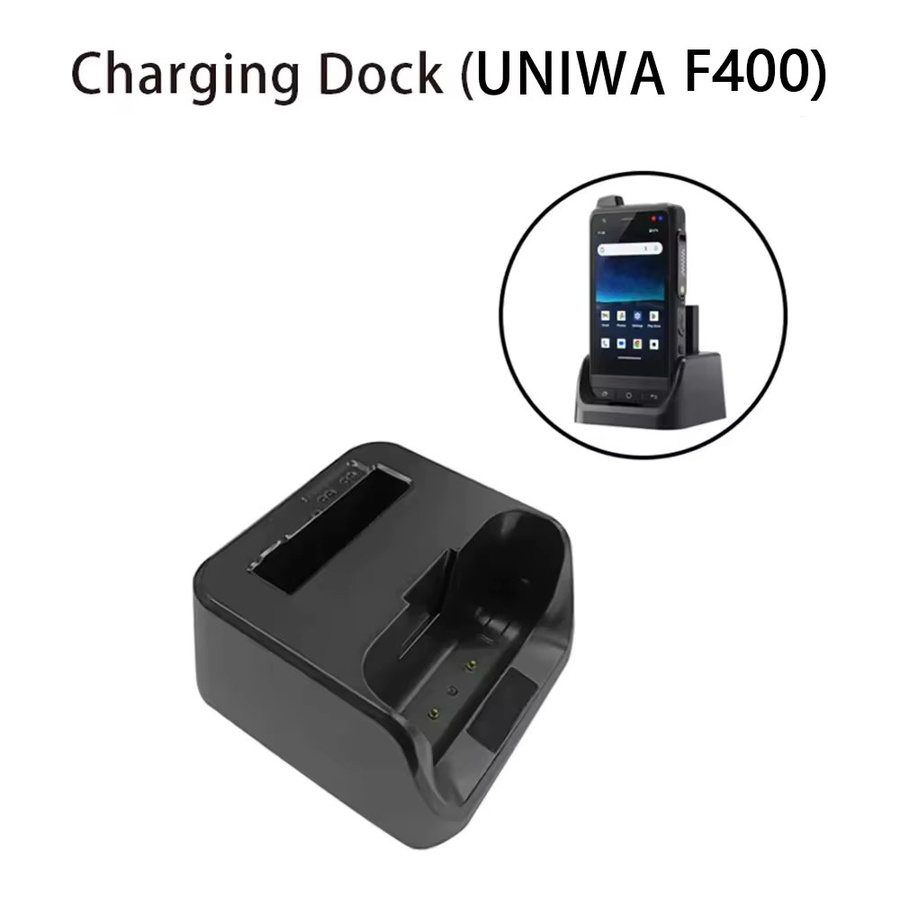 UNIWA explosionsgeschützte Rückabdeckung in Schwarz für UNIWA V2000 F41 sowie UNIWA F400 Dock mit Akku, Mikrofon und Kopfhörer sowie UNIWA W999 888 Dock - Bild 2