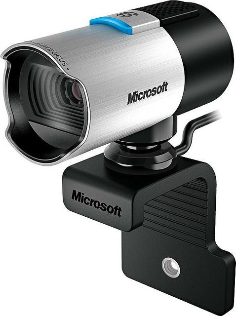 Microsoft LifeCam Studio Full HD Web-Kamera in Schwarz und Silber mit USB-Anschluss - Bild 1