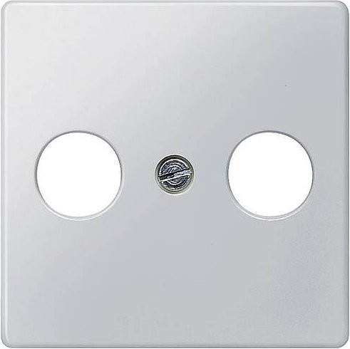 Siemens DELTA i-system Antennen-Abdeckungplatte in Aluminiummetallic, B/T: 5,5 x 5,5 cm, 5TG1253 - Bild 1