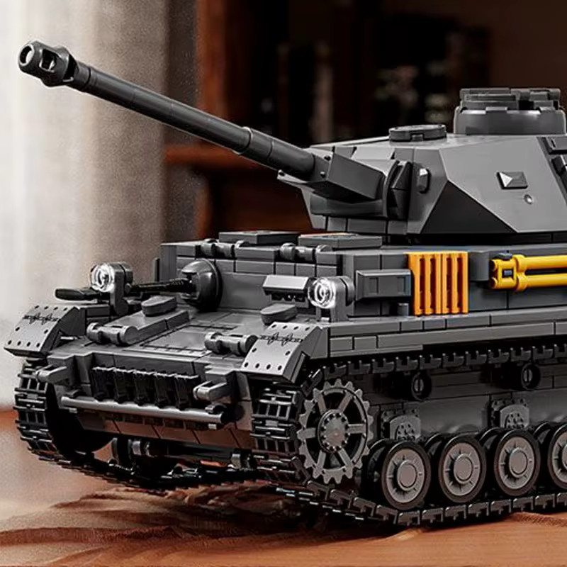 barweer WW2 Militär PzKpfw IV Ausf. F2 Panzer, Building Set, 1419 Teile, ab 6 Jahre - Bild 2