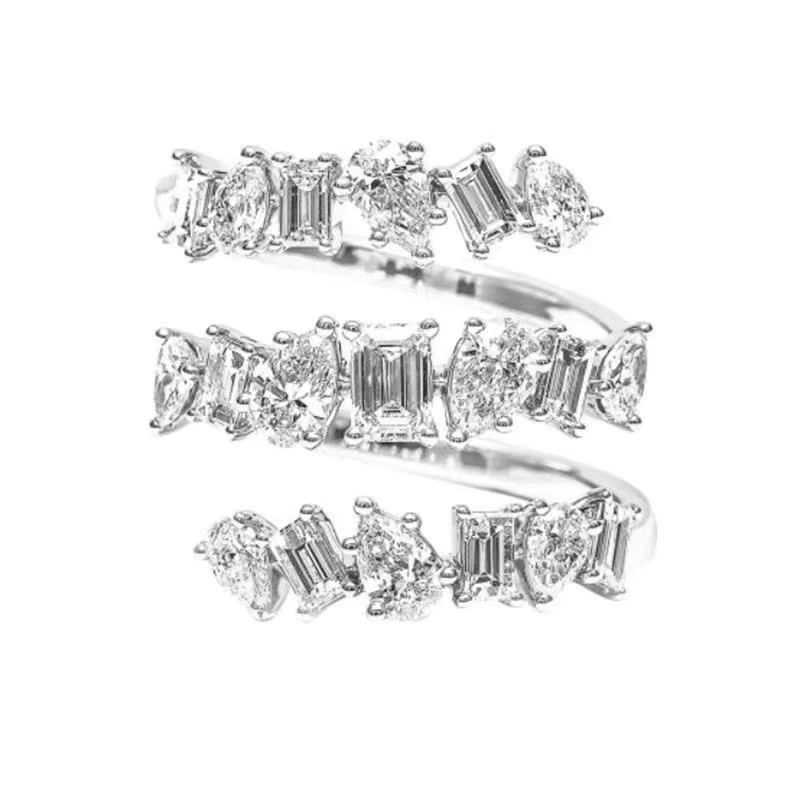 Huitan Ring, Silber, Zirkonia, Damen - Bild 3