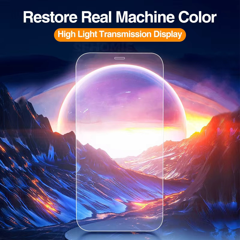 SFHOMIE 4er-Pack Displayschutzfolie aus gehärtetem Glas für iPhone 15 14 13 12 11 Pro Max Plus XS XR, transparent - Bild 3