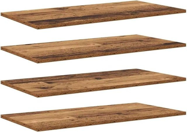 vidaXL Regalbrett Set aus 4 Stück in Altholz Braun aus Holzwerkstoff, B/T/H: 80 x 40 x 1,5 cm - Bild 1