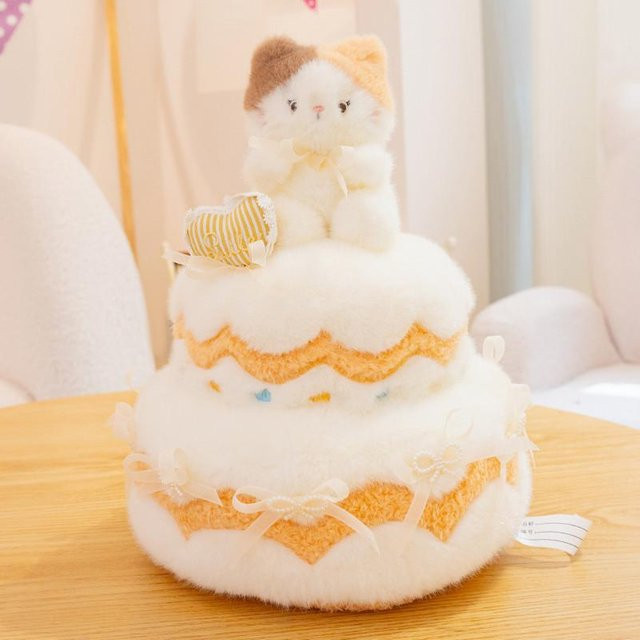 Yiran toy Süßes Liebe Kuchen Plüschtier, Stofftier, 30cm, ab 14 Jahre - Bild 1