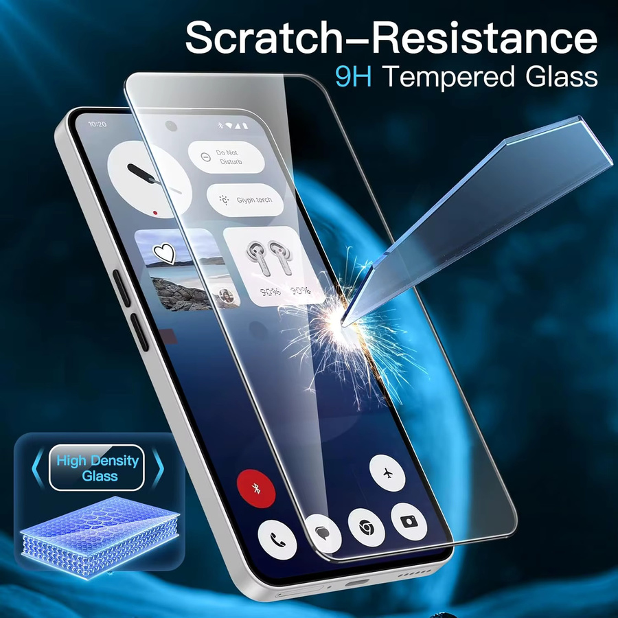 Gehärtetes Glas für Nothing Phone 3a, transparent - Bild 3