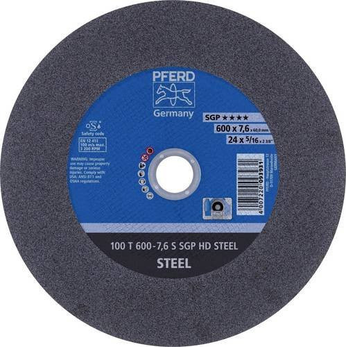 PFERD Stationäre Trennscheibe HD STEEL für Stahl, Grau, Durchmesser: 600 mm, Breite: 7,6 mm, Bohrung: 60 mm - Bild 1