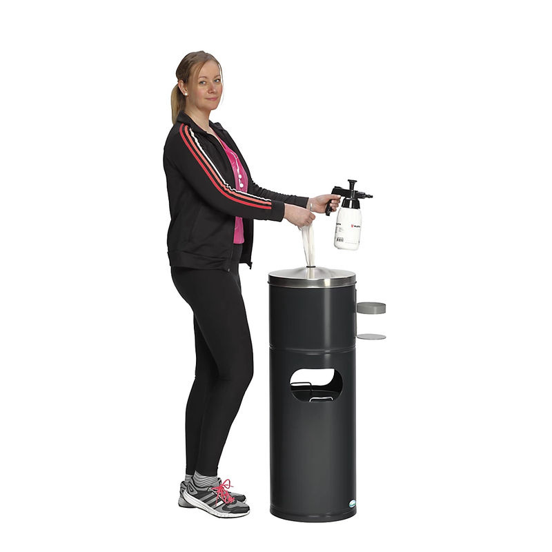 VAR Desinfektionsstation aus Edelstahl in Schwarz, Grau oder Silber - Bild 3