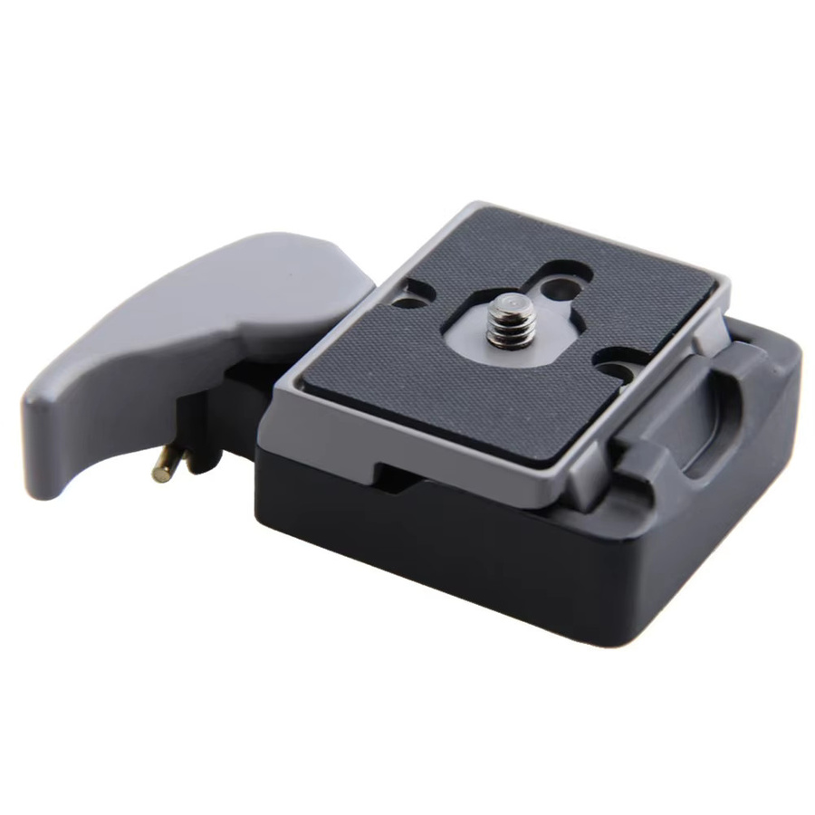 Manfrotto 323 Schnellwechseladapter in Schwarz mit kompatibler 200PL-14 Platte - Bild 4