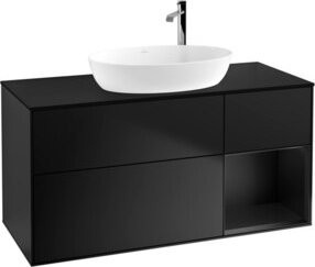 V&B Waschtischunterschrank Finion in Blau lackiert, Breite: 120 cm, Tiefe: 50,1 cm, Höhe: 50,1 cm - Bild 1