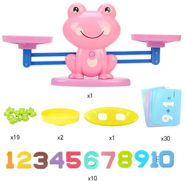 Kidsly Montessori Mathematik-Spielzeug, Affe, digitales Mathematik-Waage-Spielzeug, pädagogisches Ausgleichsskala-Zahlenbrettspiel, Kinder-Lernspielzeug - Bild 1