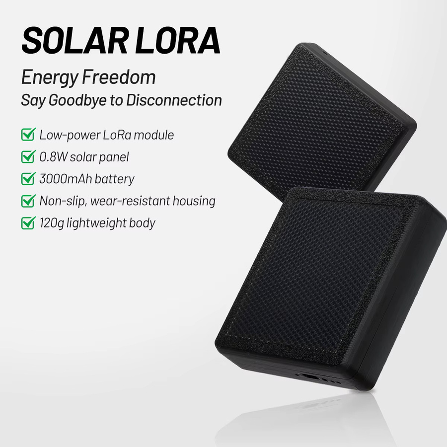 RAK ST1 Solar Node Repeater RAK4631 LoRa Mesh Entwicklungsboard mit 3000mAh Akku, Schwarz - Bild 2