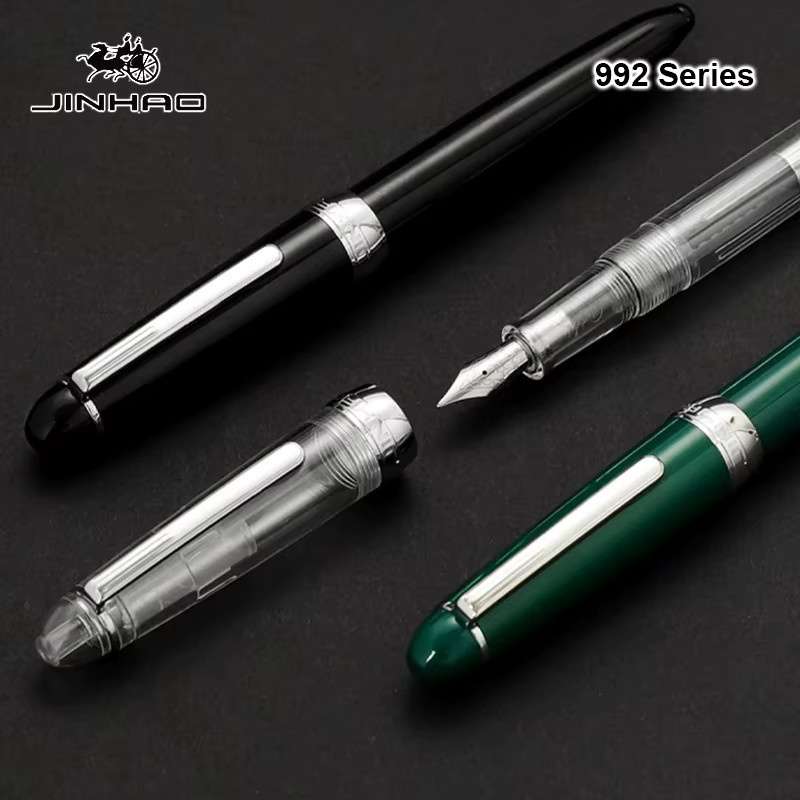 Jinhao 992 Füllfederhalter in Transparent Grau für Kalligraphie und Bürobedarf - Bild 2