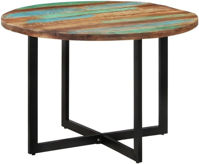 vidaXL Esstisch aus Altholz Massivholz in Multicolour B: 110 cm, T: 75 cm - Bild 1