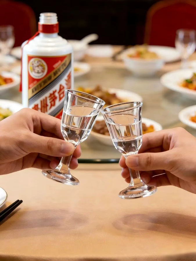 HeY LiLac Shot Glass Lotus Moutai Baijiu-Becher aus Glas, Lila/Transparent, 10 ml - Bild 5