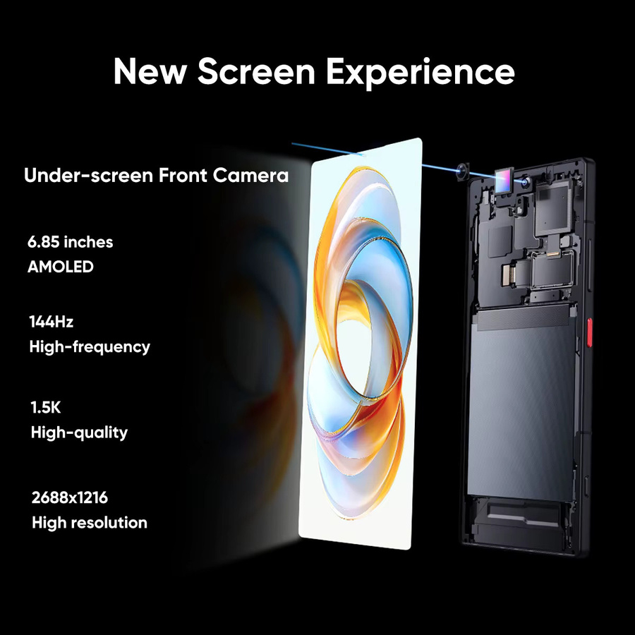 nubia Z70 Ultra 5G Global Smartphone mit Snapdragon 8 Elite, 144Hz OLED Display, 64MP Kamera und Android 15 in Gelb - Bild 2