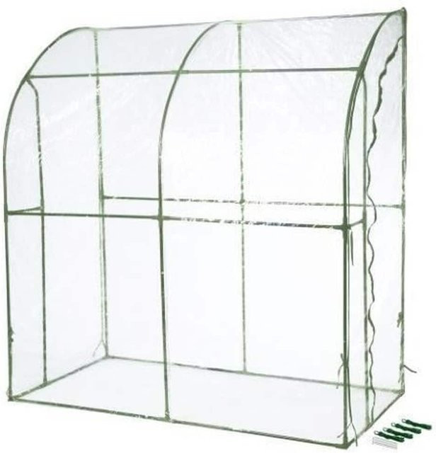 NATURE Naturgarten-Gewächshaus transparent für Setzlinge, Kräuter und empfindliche Pflanzen, H x B x T: 215 x 200 x 100 cm - Bild 1