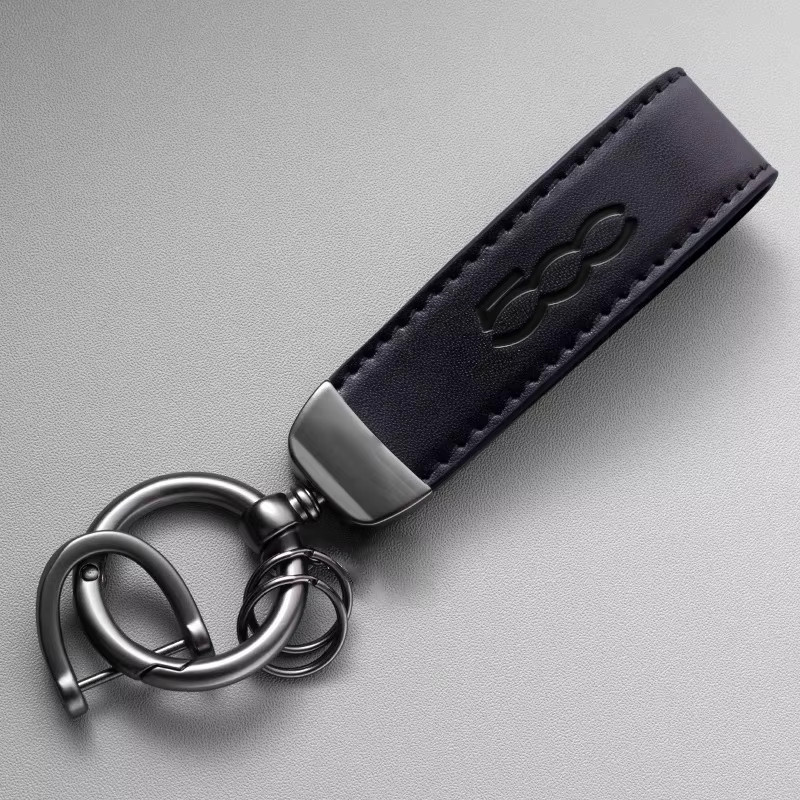 FIAT Schlüsselanhänger Lederprägung, Unisex - Bild 2