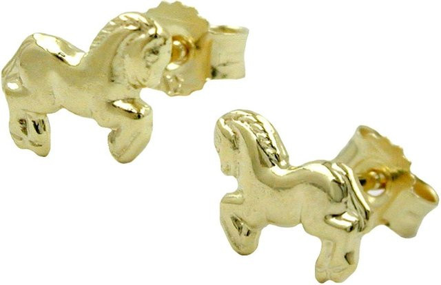Gallay Ohrstecker, 375 Gold, Pferde, Kinder - Bild 1