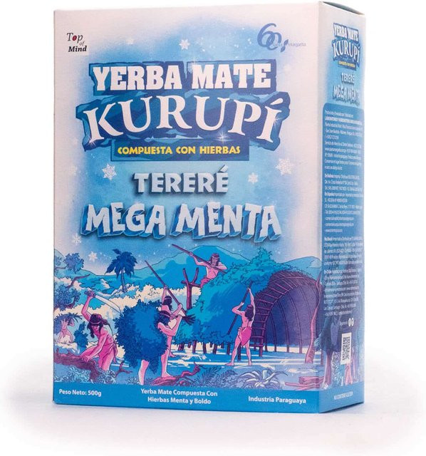 Kurupí Yerba Mate Tereré Mega Minze, 500 g - Bild 1