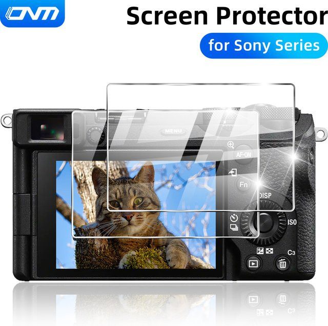 2er-Set Displayschutzfolie aus gehärtetem Glas in Transparent für Sony Kameras A7II A7III A7IV A7C2 A7CR A7RII A7RIII A7RIV A9 A9II A6700 A6600 A6500 ZV1 ZV1II - Bild 1