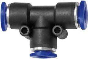 Riegler T-Steckverbindung Blaue Serie reduzierend Schlauch Durchmesser 2x6/1x8 mm aus Kunststoff - Bild 1