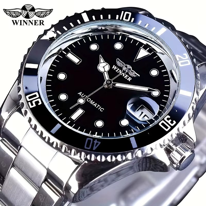 FORSINING Armbanduhr Automatik, Edelstahl, Schwarz, Herren - Bild 2