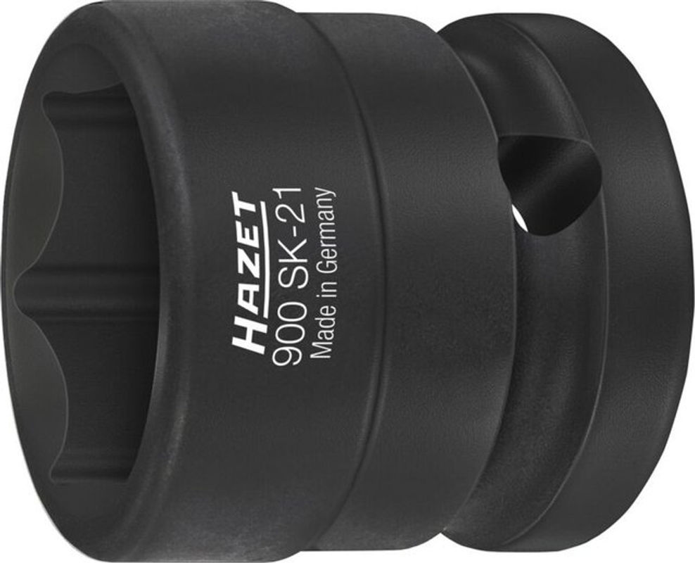 Hazet 900SK-21 Schlagschrauber-Steckschlüsseleinsatz mit Außen-Sechskant und Tractionsprofil, 21 mm, 1/2 Zoll (12,5 mm) - Bild 2