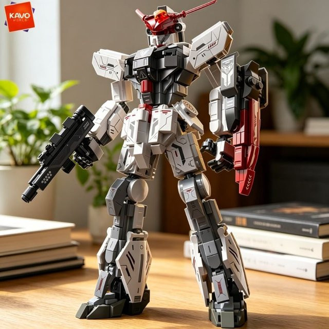 KAVOWORLD Gepanzerter Mecha-Bausatz, Roboter, 604 Teile - Bild 1