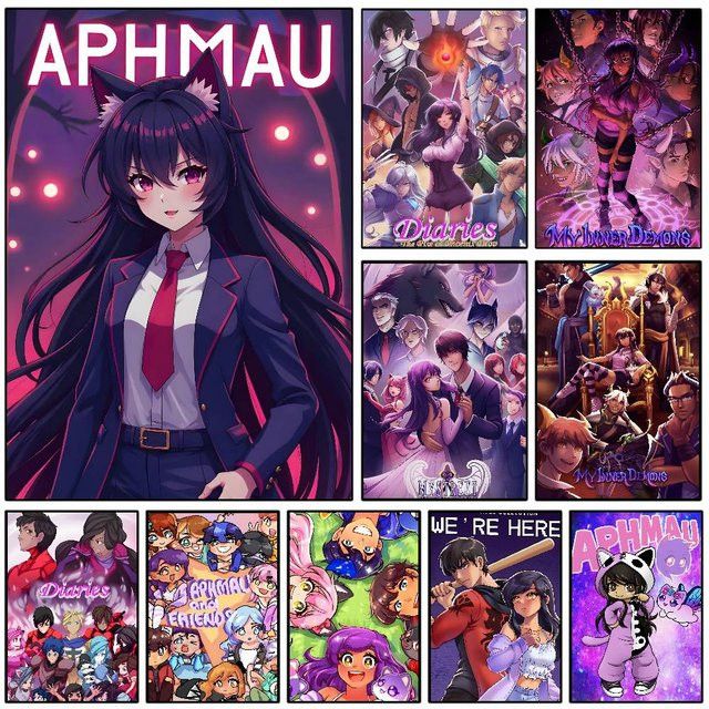 Aphmau Posterkunst Portrait Wanddeko für dein Zuhause ohne Rahmen - Bild 1
