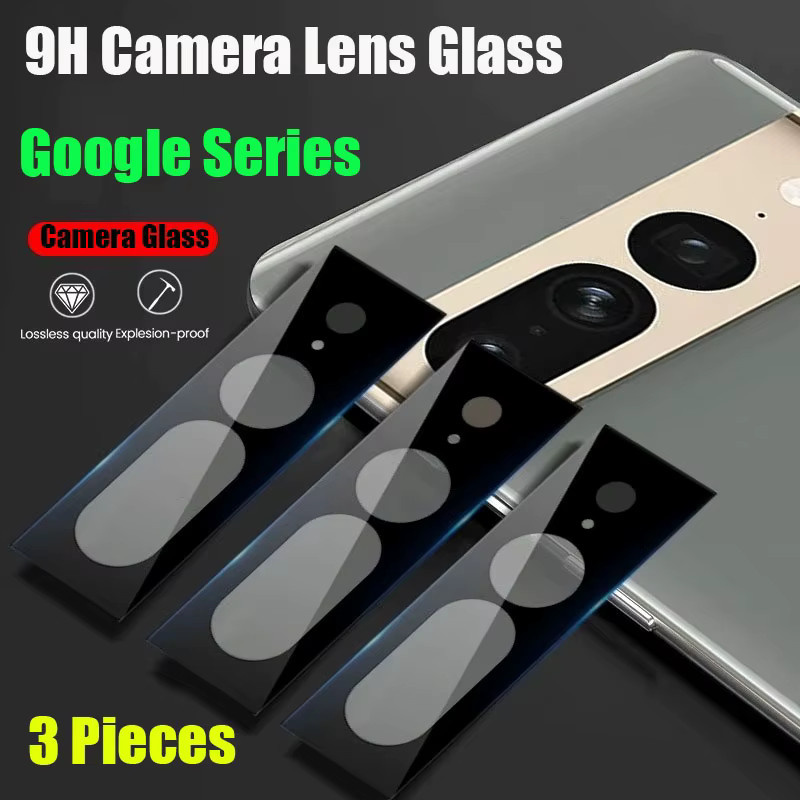 DYM 3er Set Kameraobjektivschutz aus gehärtetem Glas für Google Pixel 8 Pro, 7, 6 Pro, 7a und 8a - Bild 2