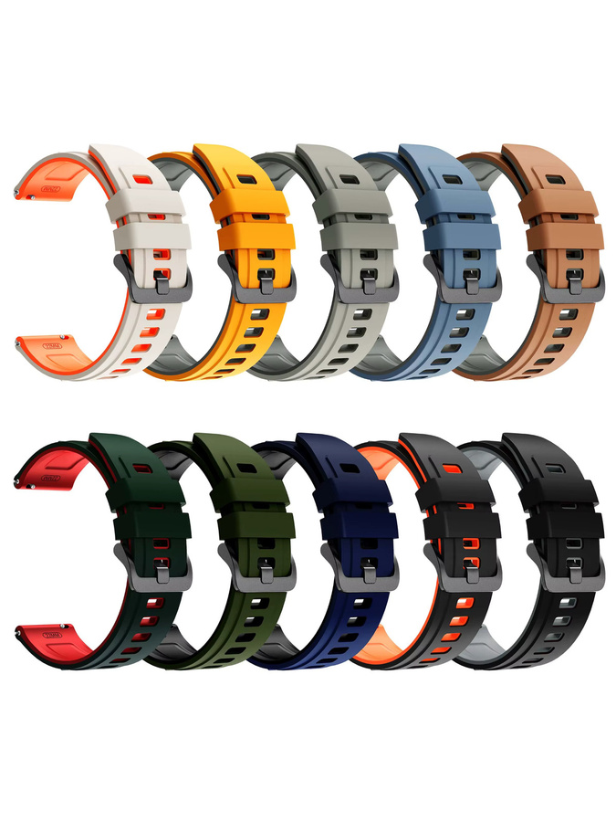 Suunto Uhrenarmband Silikon, zweifarbig, 22 mm, Unisex - Bild 3