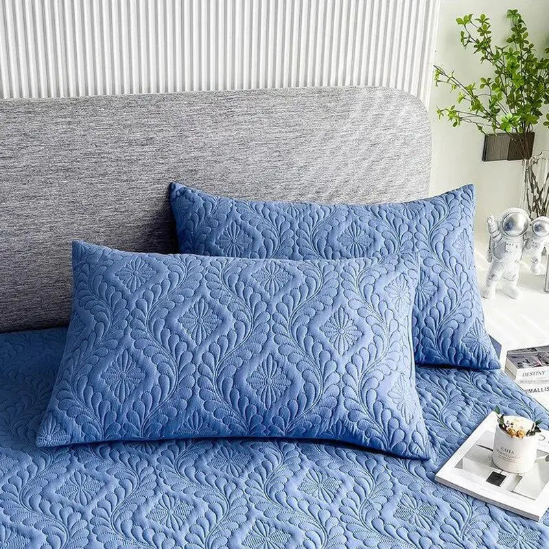 Wasserdichtes Spannbettlaken aus Baumwolle von Your Warm Home in Grau, atmungsaktiv und antibakteriell, B/T/H: 90 x 200 x 30 cm - Bild 2