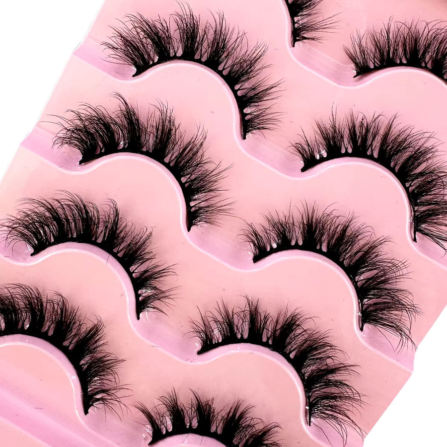 LYBCG Manga-Wimpern, 5 Paar, voluminös, Unisex - Bild 4