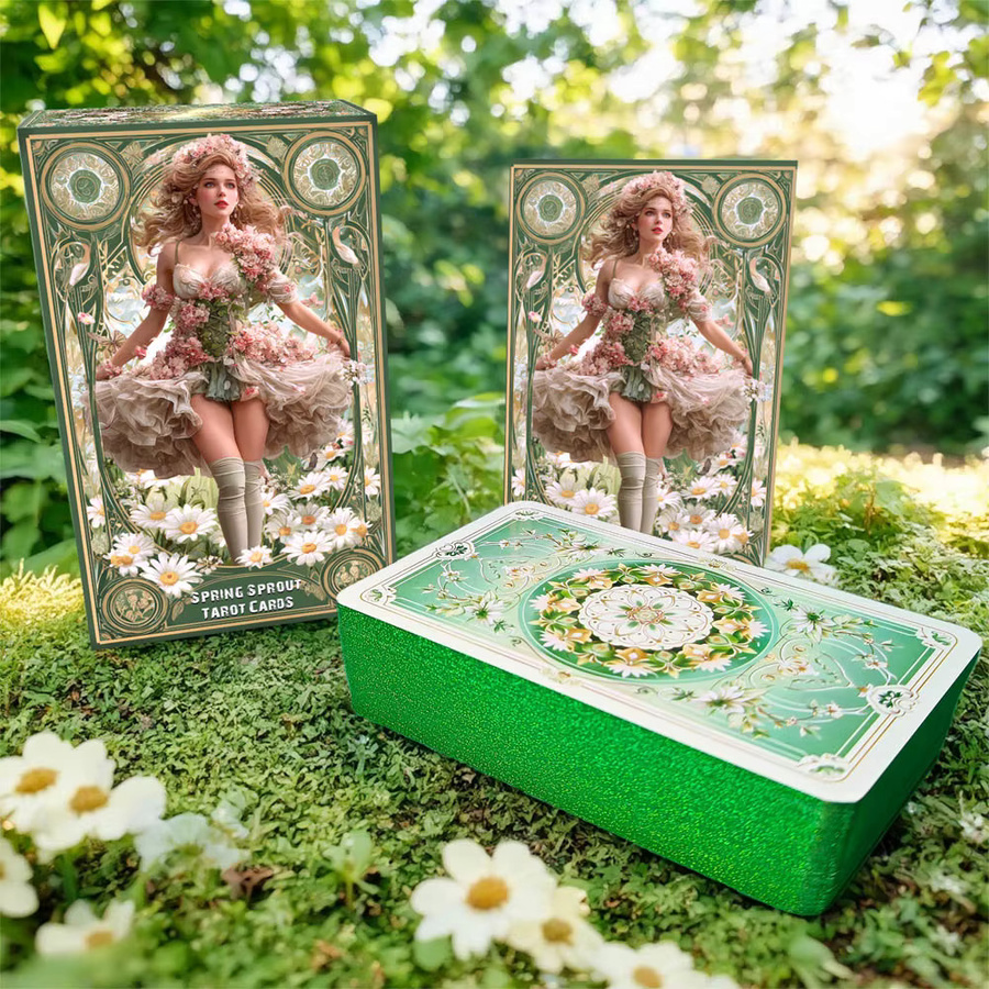 Spring Sprout Tarotkarten für Anfänger mit Reiseführer, 80 Orakel- und Tarotkarten - Bild 3