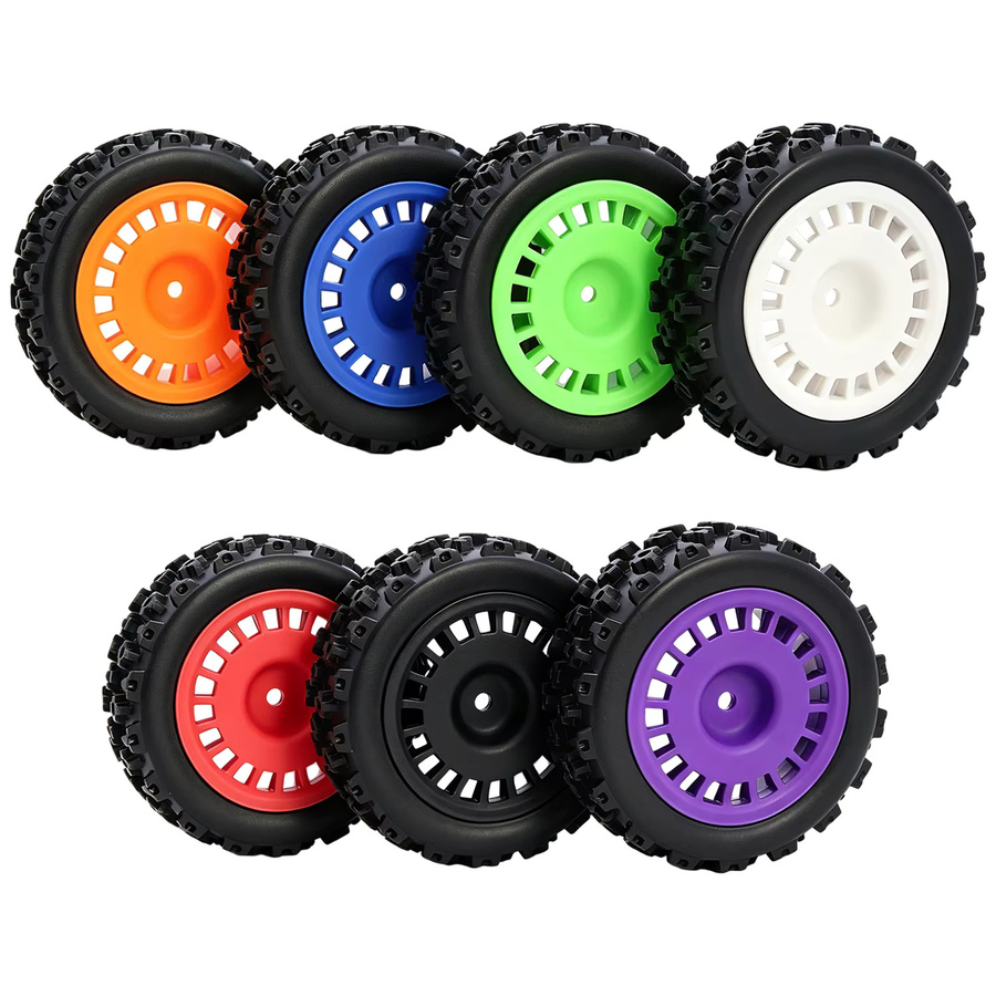 FACSNY Reifen Räder, 12mm Hex 75*26mm, 1:10, Weiß, Gummi, Zubehör - Bild 4