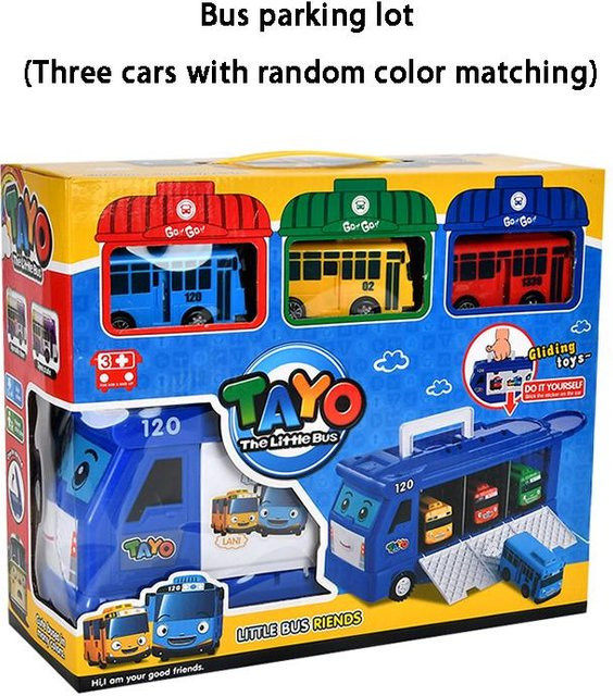 HappyKids Tayo Mini-Bus, Spielzeugset, mit öffnbaren Türen, ab 4 Jahren - Bild 1