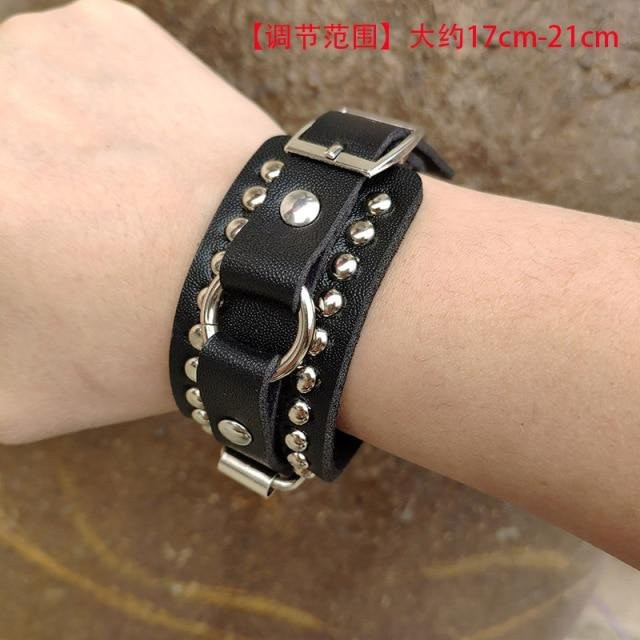 Armband Manschette, Schwarz, Eisenlegierung, Unisex - Bild 1