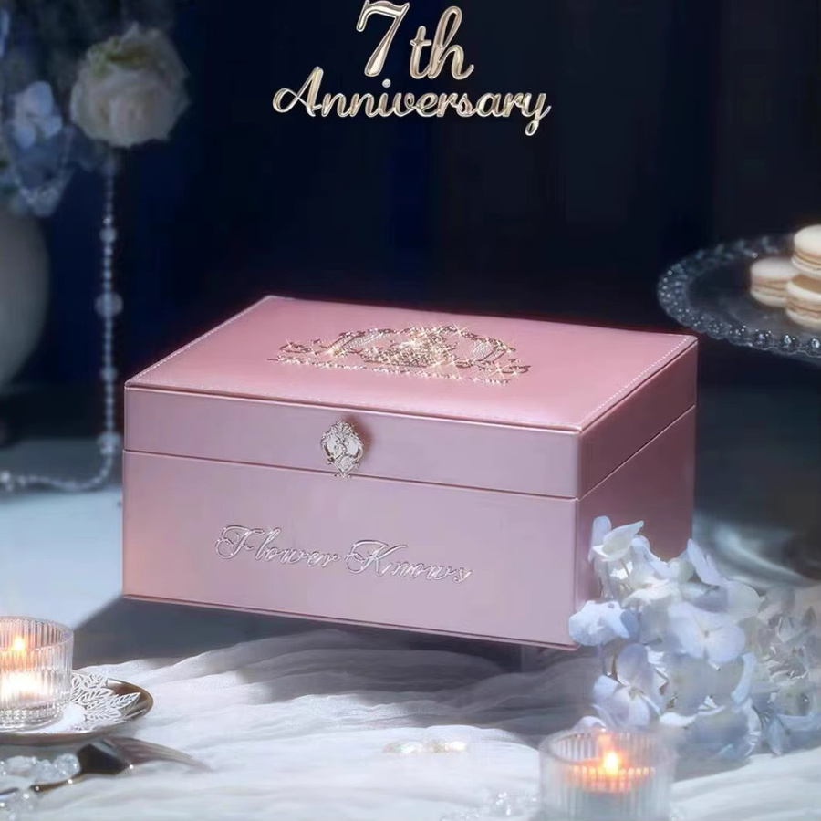 Flowers Know Anniversary Makeup Box, Rosa Lila Blau - Bild 2