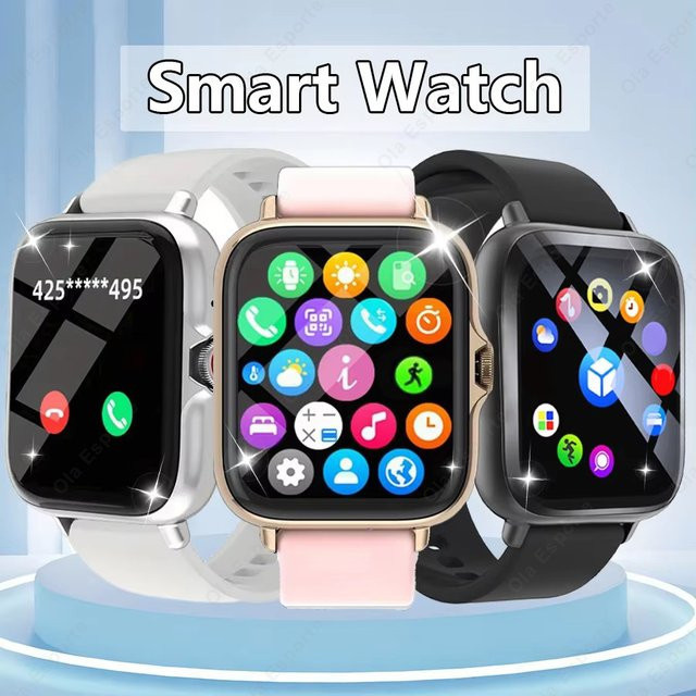 Ola Esporte Smartwatch, Schwarz, Rechteckig - Bild 1